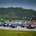 F24 cars on grid at Lotus